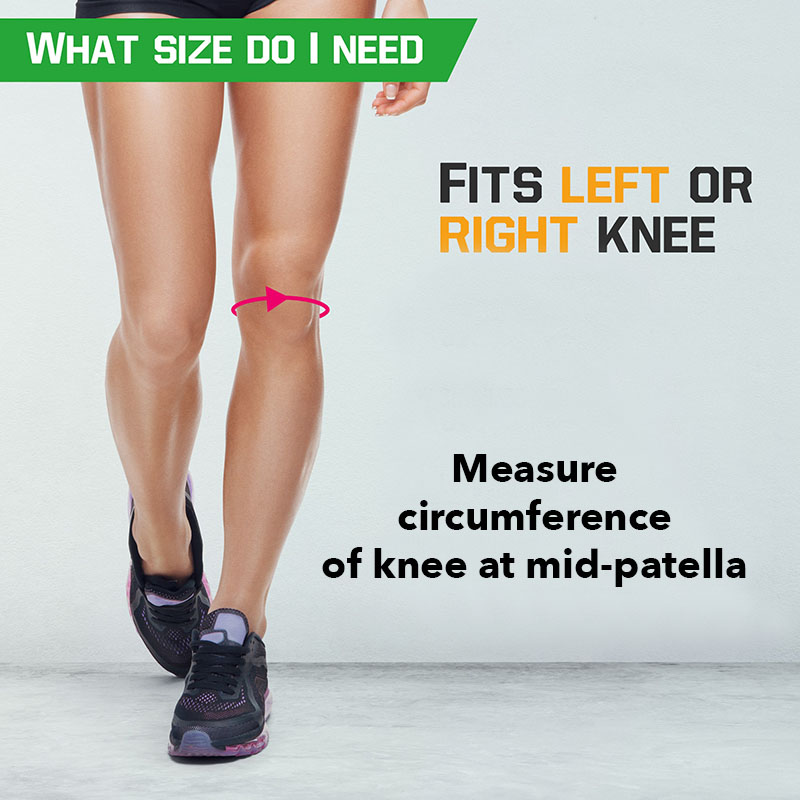 where to measure at the knee for sizing